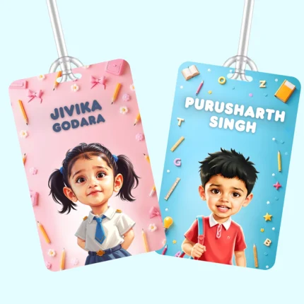 Personalized bag tags for kids