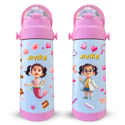 Girls Personalized Insulated Water Bottle